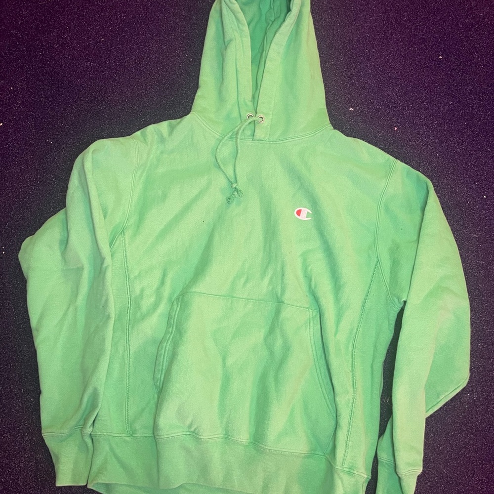 Champion Hoodie Lime Green size Medium